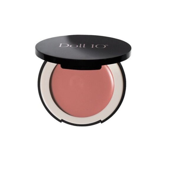 Doll 10 NEW HydraGel Cream Balm "She's A Doll" 0.14 oz Blush Compact w/Mirror - Picture 1 of 3